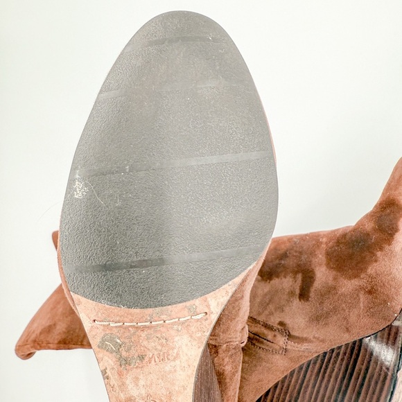 Cole Haan Brown Over the Knee Boots Suede - Picture 9 of 10